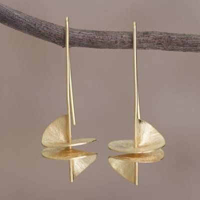 Vintage Gold Balance Earrings Jula Jewelry