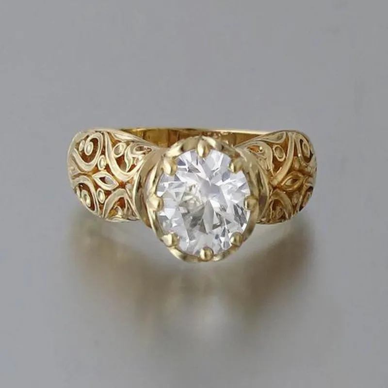 Gold Zircon Ring Jula Jewelry