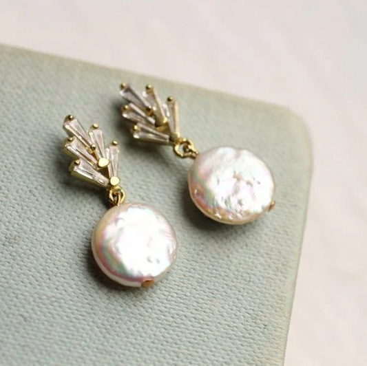 Elegant Baroque Pearl Drops Jula Jewelry
