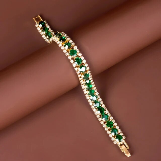 Golden green bangle Jula Jewelry