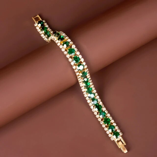 Golden green bangle Jula Jewelry