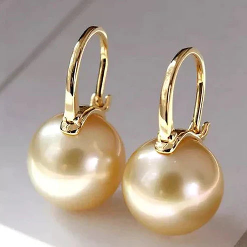 Elegant Gold Pearl Earrings Jula Jewelry