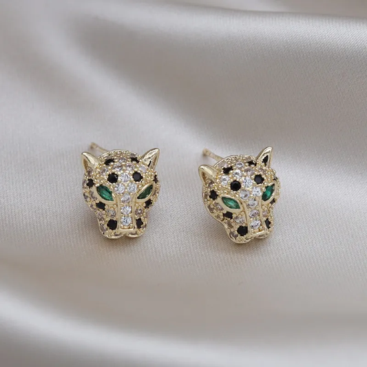 Elegant Radiant Leopard Earrings Jula Jewelry