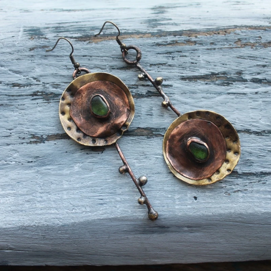 Vintage faded brown ear accessories Jula Jewelry