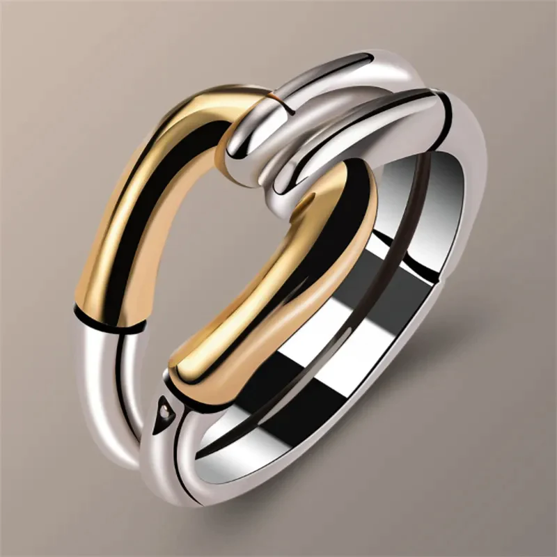 Knotted Vintage Ring in Gold and Silver Jula Jewelry