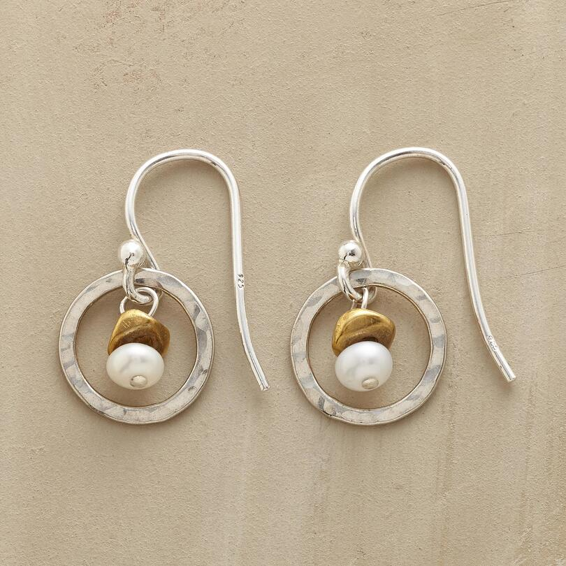 Vintage Rounded Silver & Pearl Ear Studs Jula Jewelry