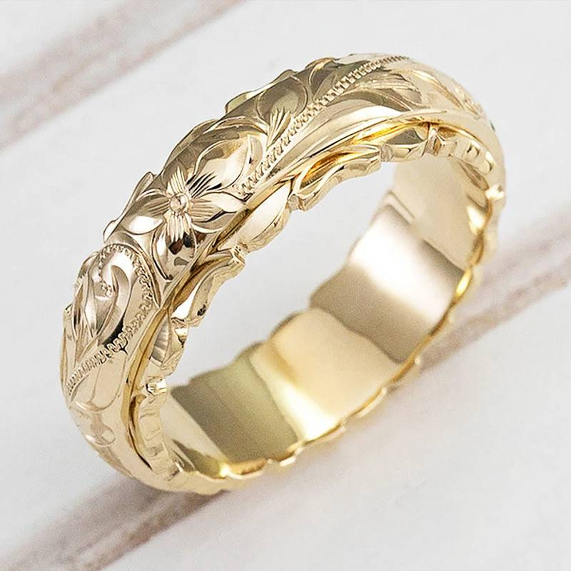 Vintage Golden Blossom Ring Jula Jewelry