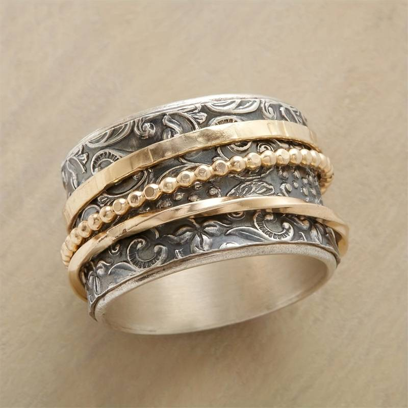 Vintage Gold & Silver Classic Ring Jula Jewelry