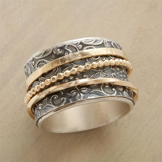 Vintage Gold & Silver Classic Ring Jula Jewelry