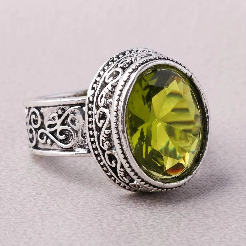 Vintage Olive Glass Band Jula Jewelry
