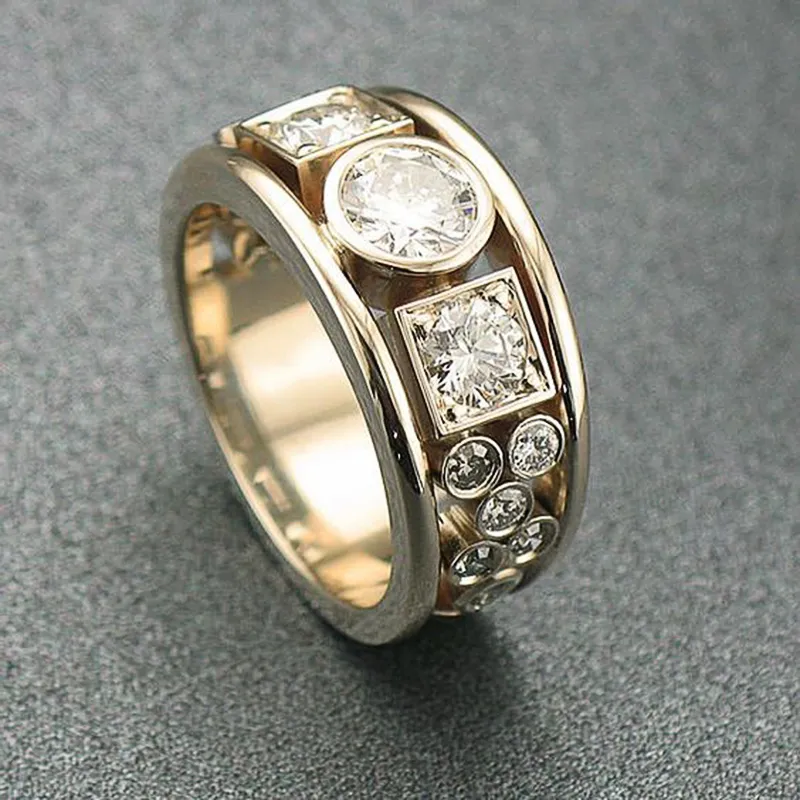 Vintage Gold Cubic Zirconia Ring Jula Jewelry