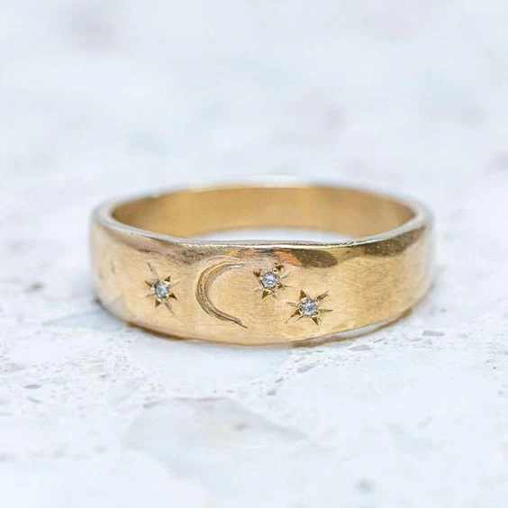 Sterling Night Band in Vintage Gold Jula Jewelry