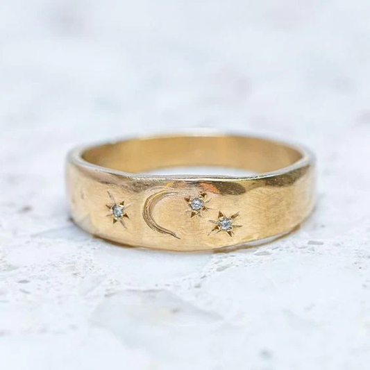 Sterling Night Band in Vintage Gold Jula Jewelry
