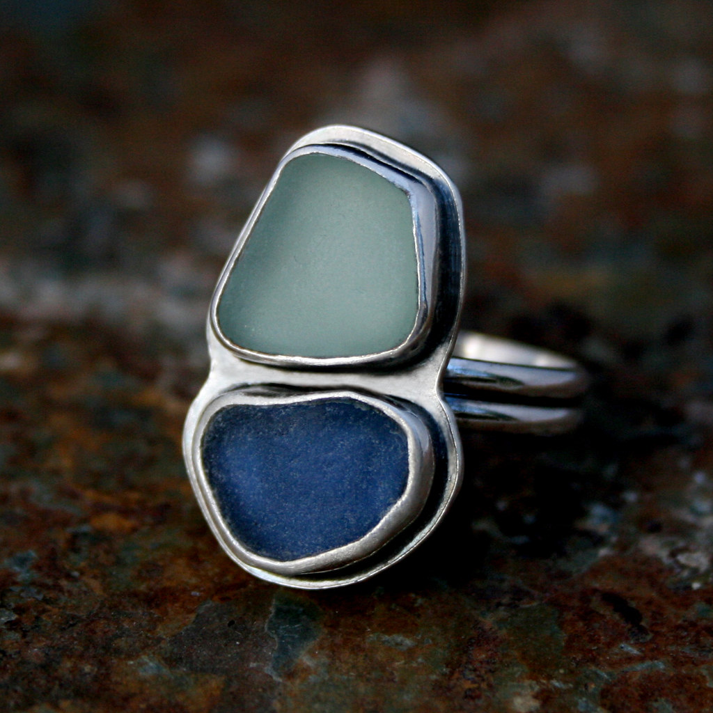 Vintage Stein Silver Band Ring Jula Jewelry