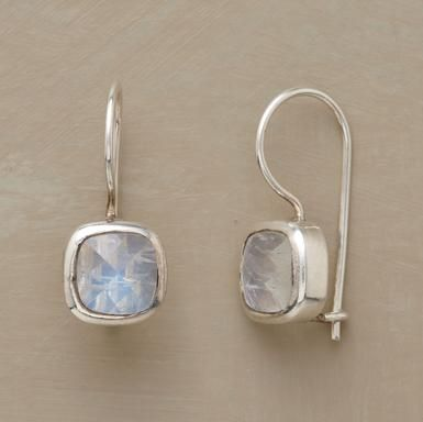Vintage Moonstone Cubic Zirconia Earrings Jula Jewelry