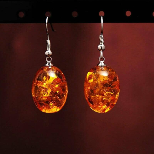 Vintage Flame Crystal Earrings Jula Jewelry