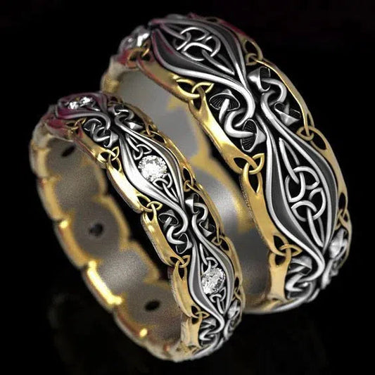 Vintage Pair of Gold & Silver Rings Jula Jewelry