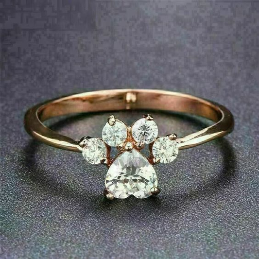 Vintage Zirconia Paw Band Jula Jewelry