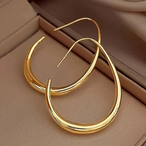 Antique Gold Circle Earrings Jula Jewelry