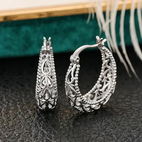 Antique Hollow Woven Earrings Jula Jewelry