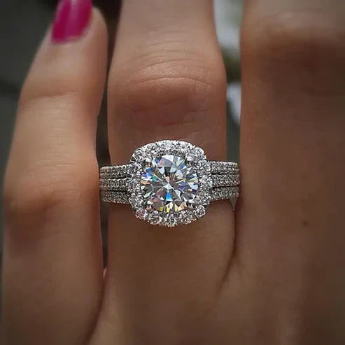 Radiant Tiered Silver Band Jula Jewelry