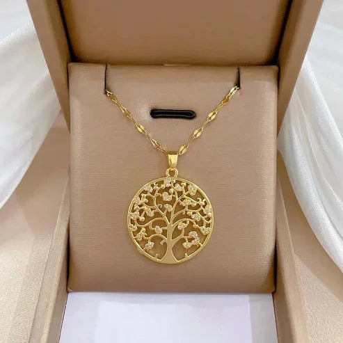 Vintage Life Tree Pendant Necklace Jula Jewelry