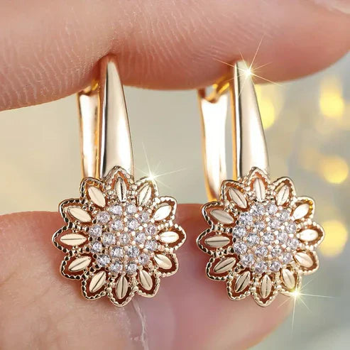 Starlight Blossom Gold Earrings Jula Jewelry