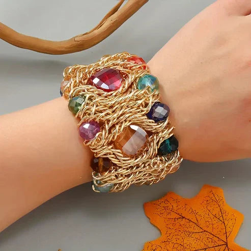 Colorful Golden Threads Bracelet Jula Jewelry