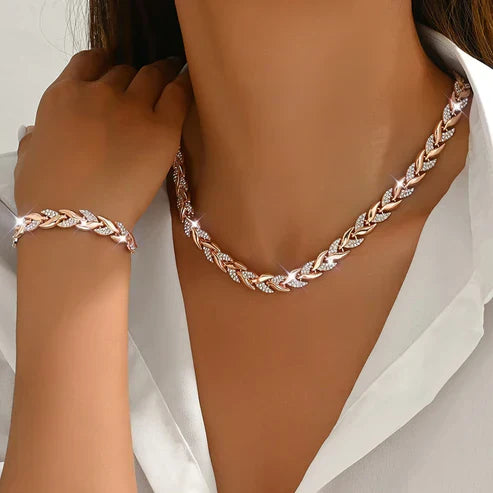 Radiant Link Necklace Jula Jewelry