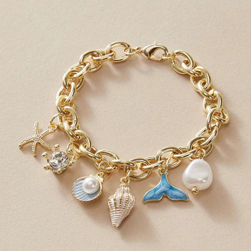 Golden Ocean Shell Bracelets Jula Jewelry