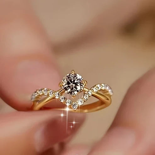 Crown Radiant Gold Ring Jula Jewelry