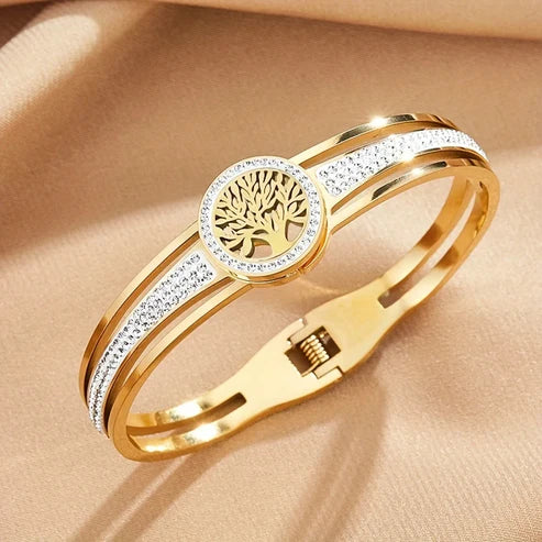 Gold Bracelet of the Tree of Life Jula Jewelry