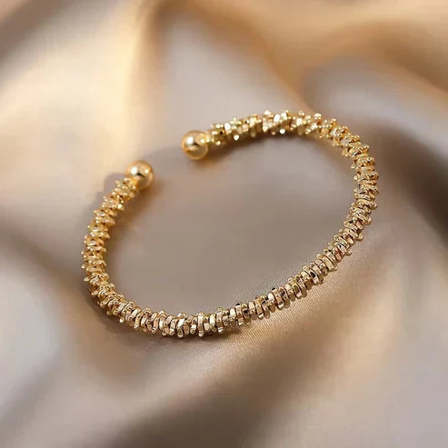Gold Bright Bracelet Open Jula Jewelry