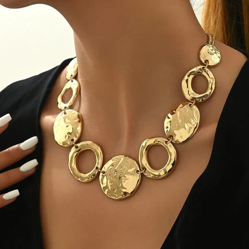 Golden Rings Necklace Jula Jewelry