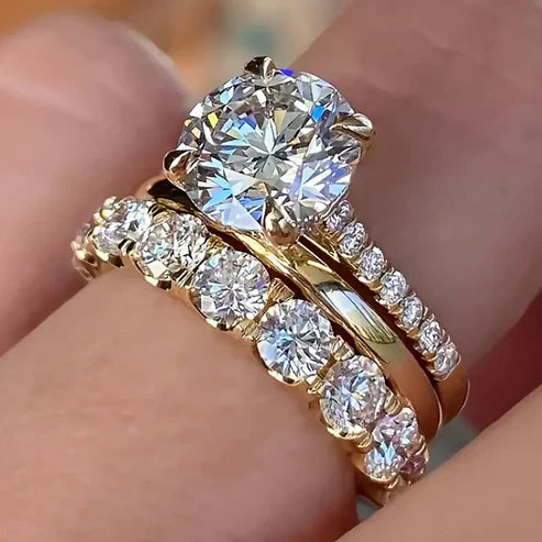 Golden Sparkle Ring Collection Jula Jewelry