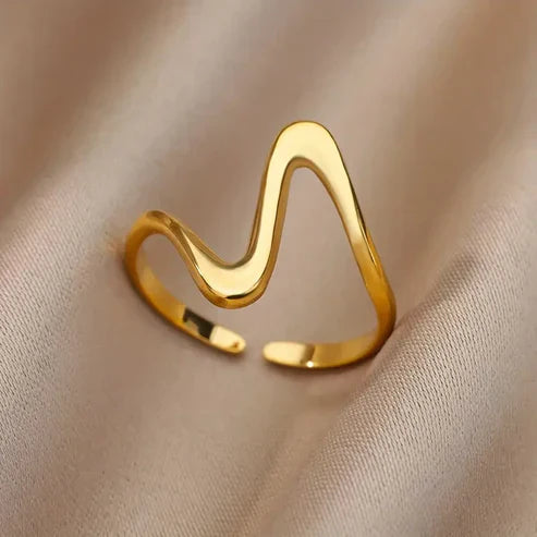 Uneven Gold Band. Jula Jewelry
