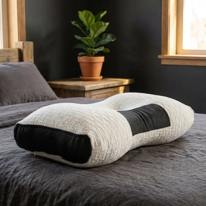 Hybrid Pillow Neck and Shoulder Support for Back and Side Sleepers SleepingPillow