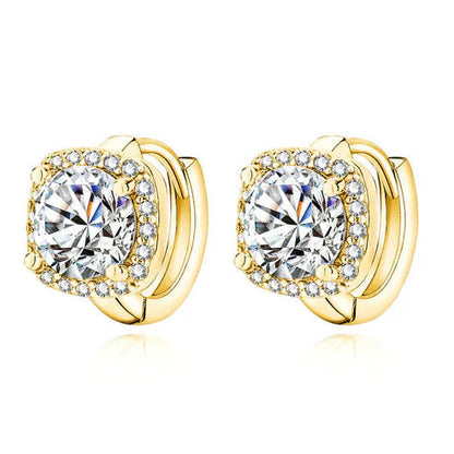 Nadine's square earrings. Jula Jewelry