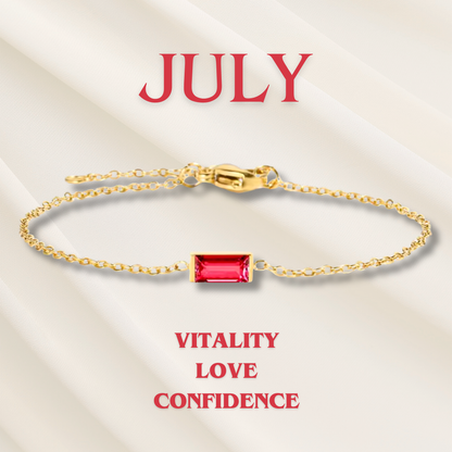 Heartline Gemstone Bracelet Jula Jewelry