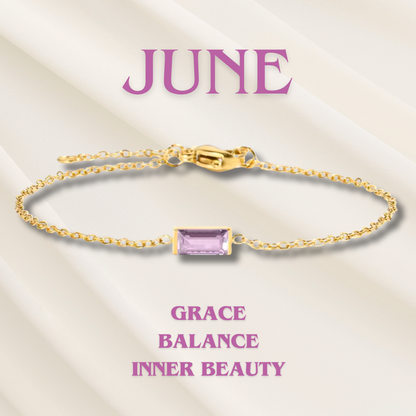 Heartline Gemstone Bracelet Jula Jewelry