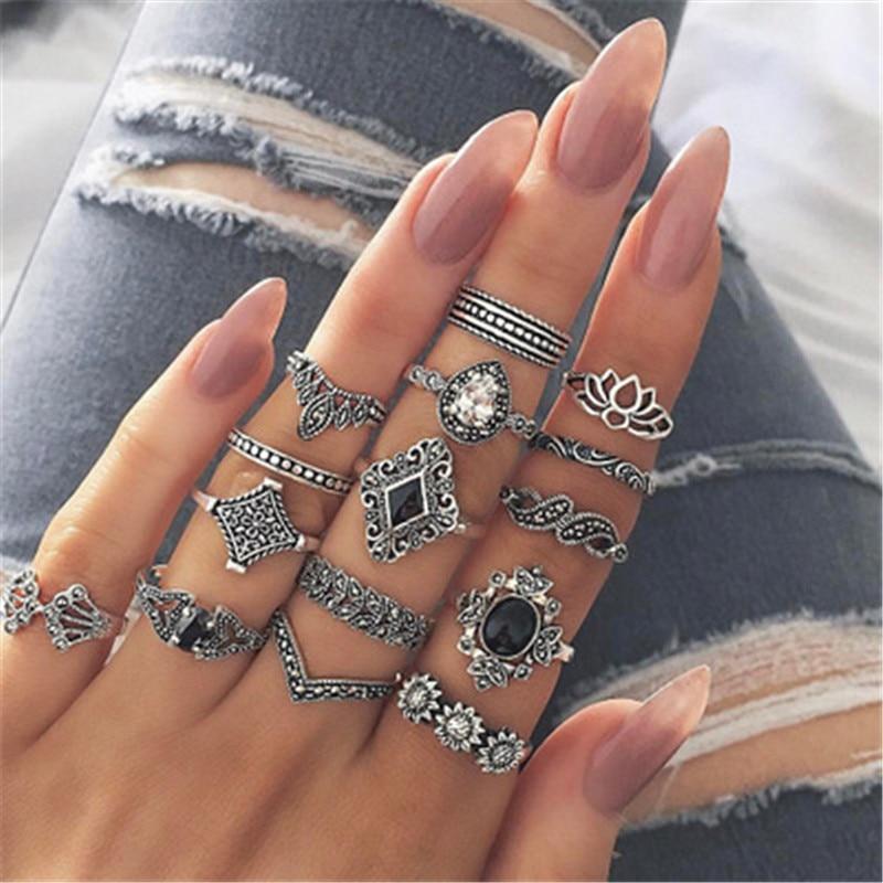Unique Premium Set of 8 to 12 Rings Jula Jewelry