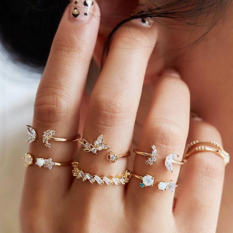 Unique Premium Set of 8 to 12 Rings Jula Jewelry