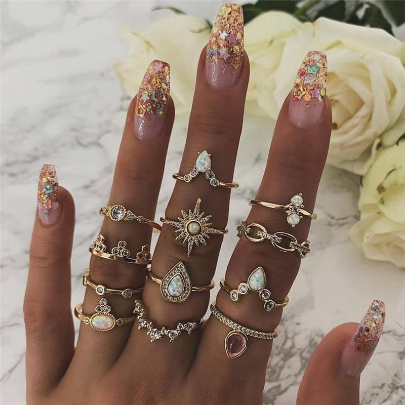 Unique Premium Set of 8 to 12 Rings Jula Jewelry