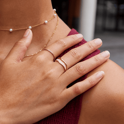 Golden Sculptural Wrap Ring Jula Jewelry