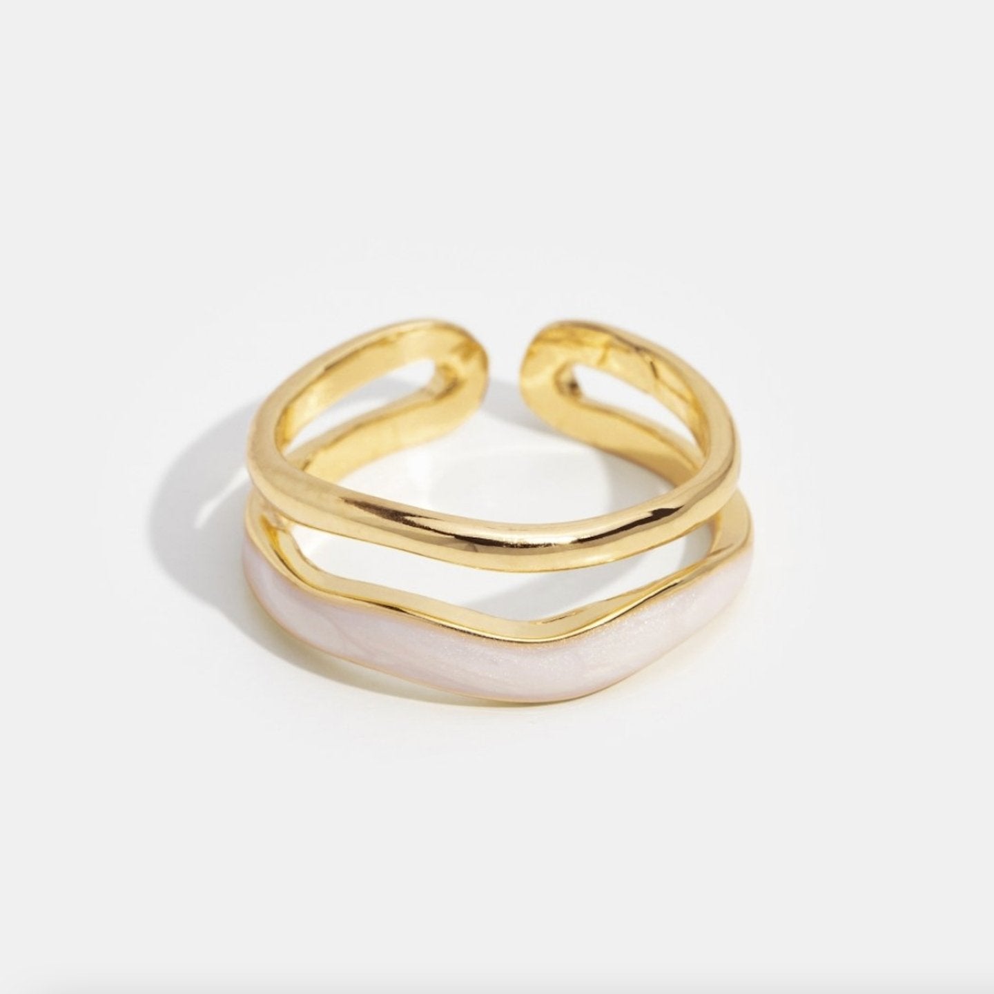 Golden Sculptural Wrap Ring Jula Jewelry