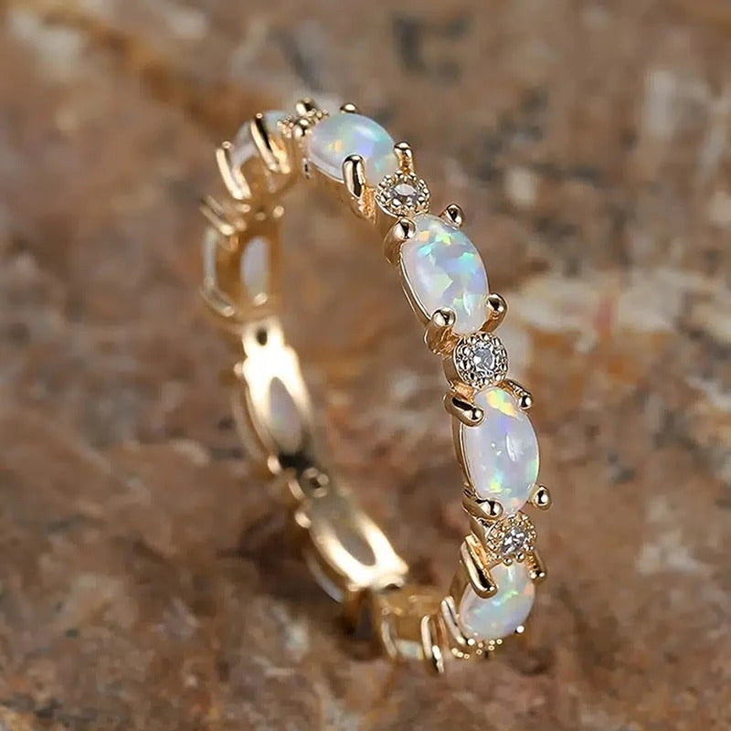 Vintage Gold Opal Eternal Ring Jula Jewelry