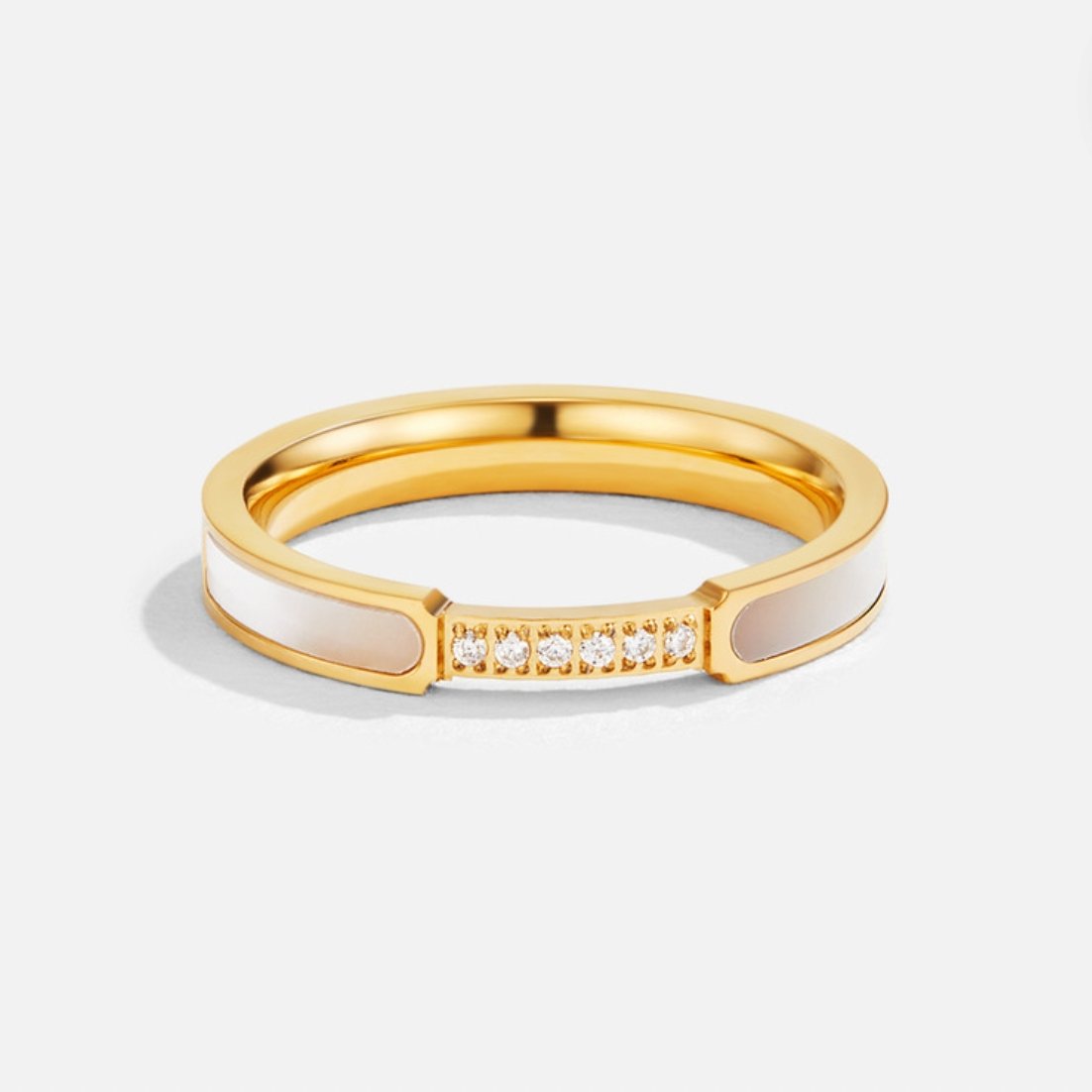 Gold Inlay Band Ring -> Gold Inlay Ring Band Jula Jewelry