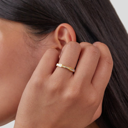 Gold Inlay Band Ring -> Gold Inlay Ring Band Jula Jewelry