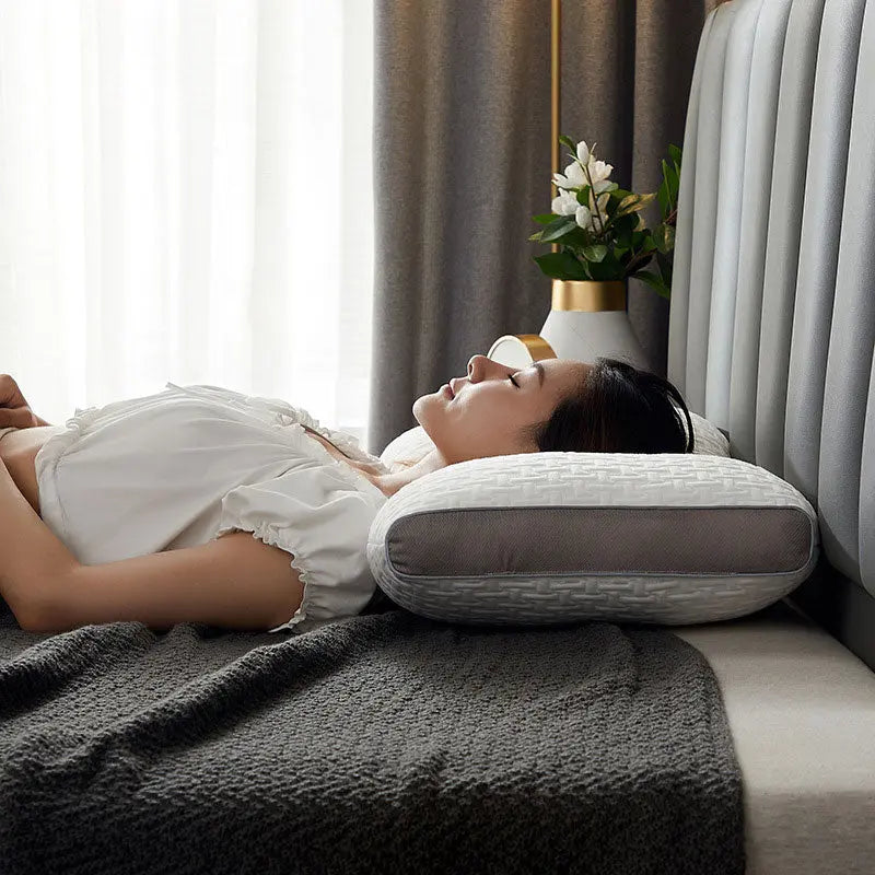 Hybrid Pillow Neck and Shoulder Support for Back and Side Sleepers SleepingPillow