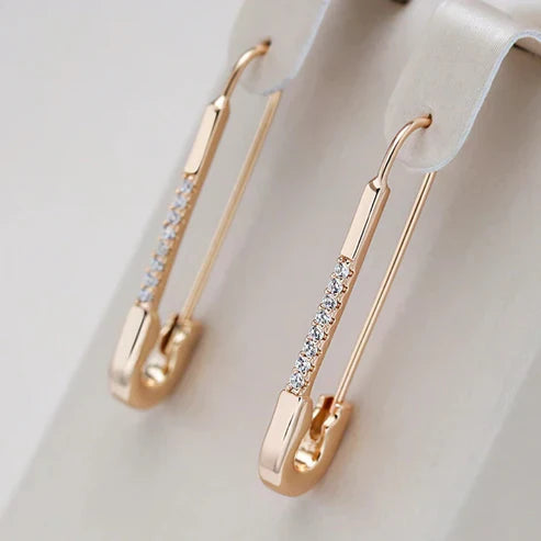 Elegant Gold Clip Earrings Jula Jewelry
